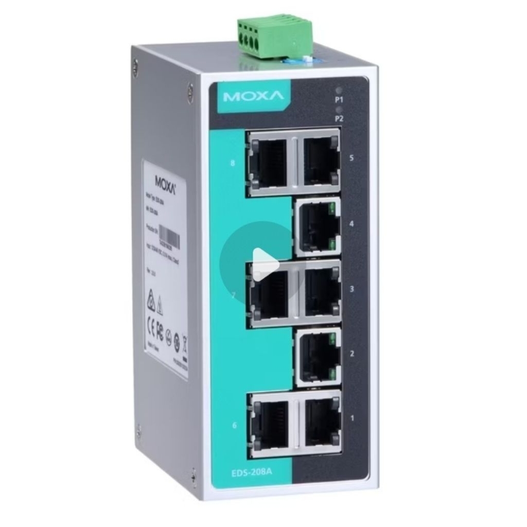 MOXA EDS -208 A series 8 port Unmanaged Ethernet Switches