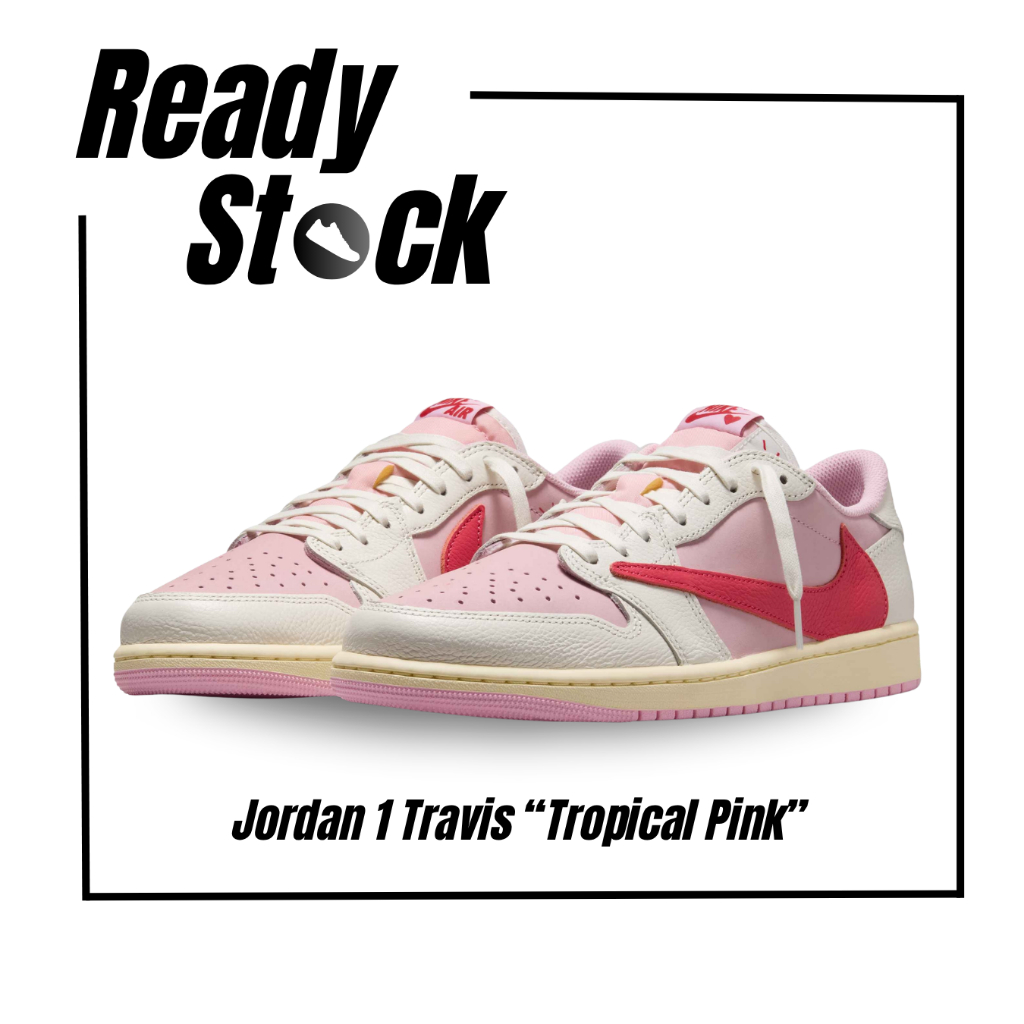 Nike Air Jordan 1 Low Travis Scott "Tropical Pink" (100% Authentic)