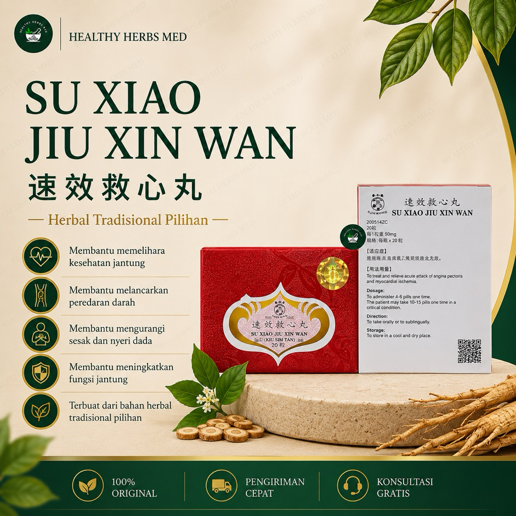 Obat Jantung Sesak Dada Su Xiao Jiu Xin Wan Kiu Sim Tan