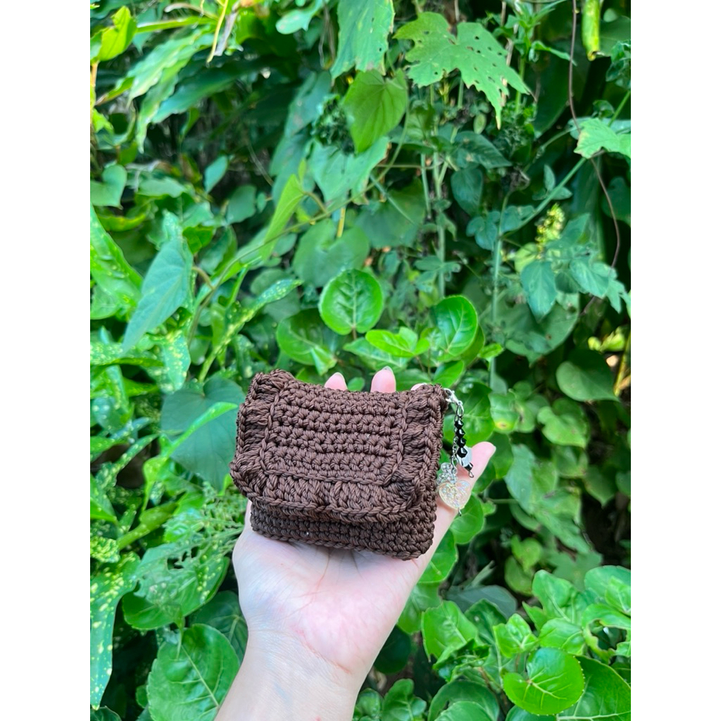 Dompet koin || tas rajut || dompet handmade || dompet koin rajut