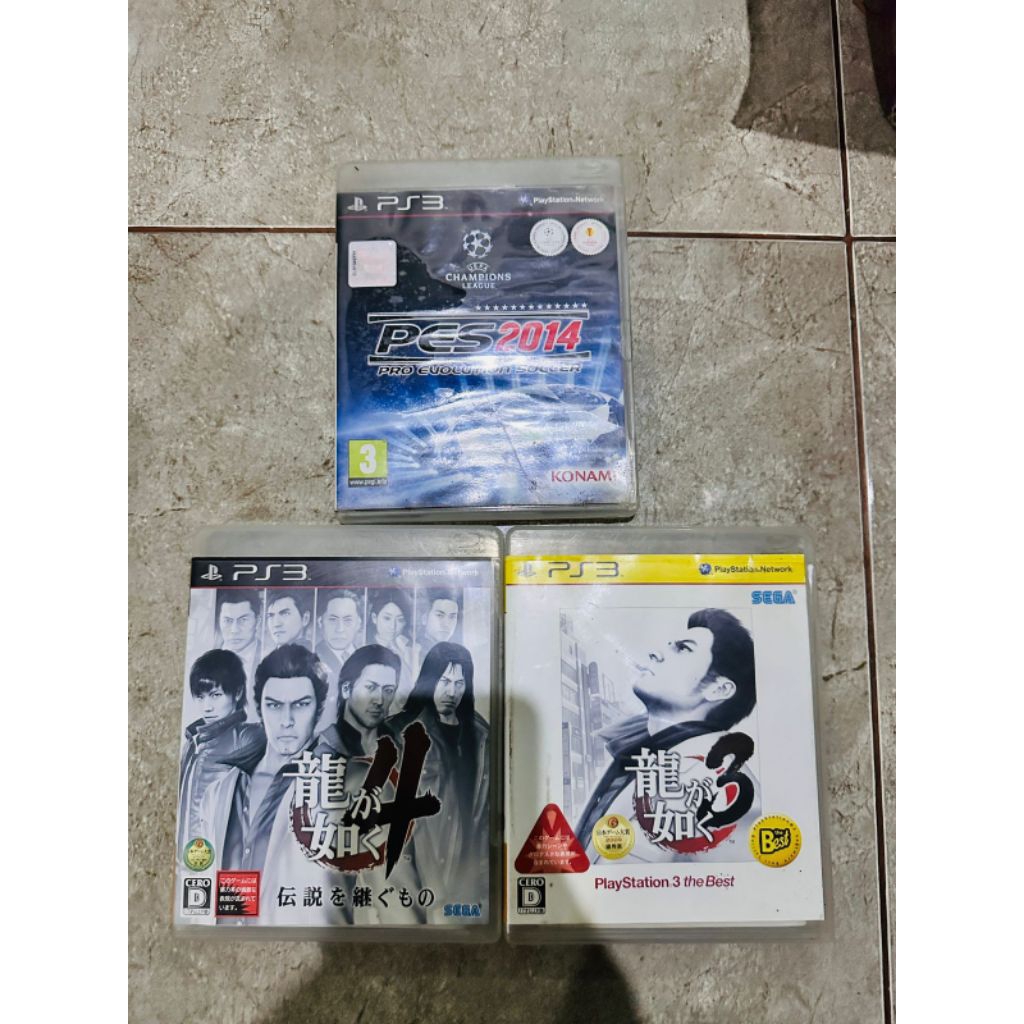BD PS3 YAKUZA 3&4 PES 2014