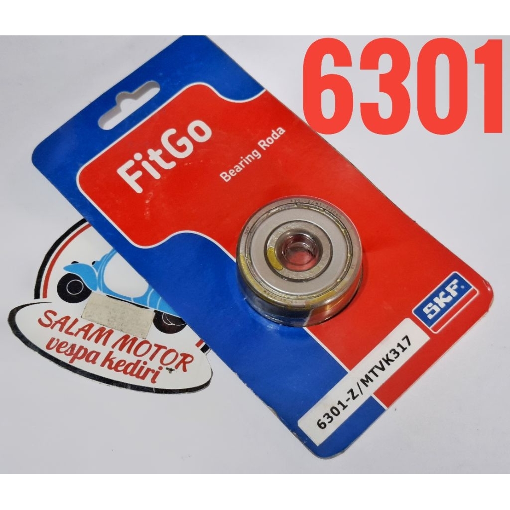 bearing laher 6301 SKF Fitgo laher ukuran 6301-Z