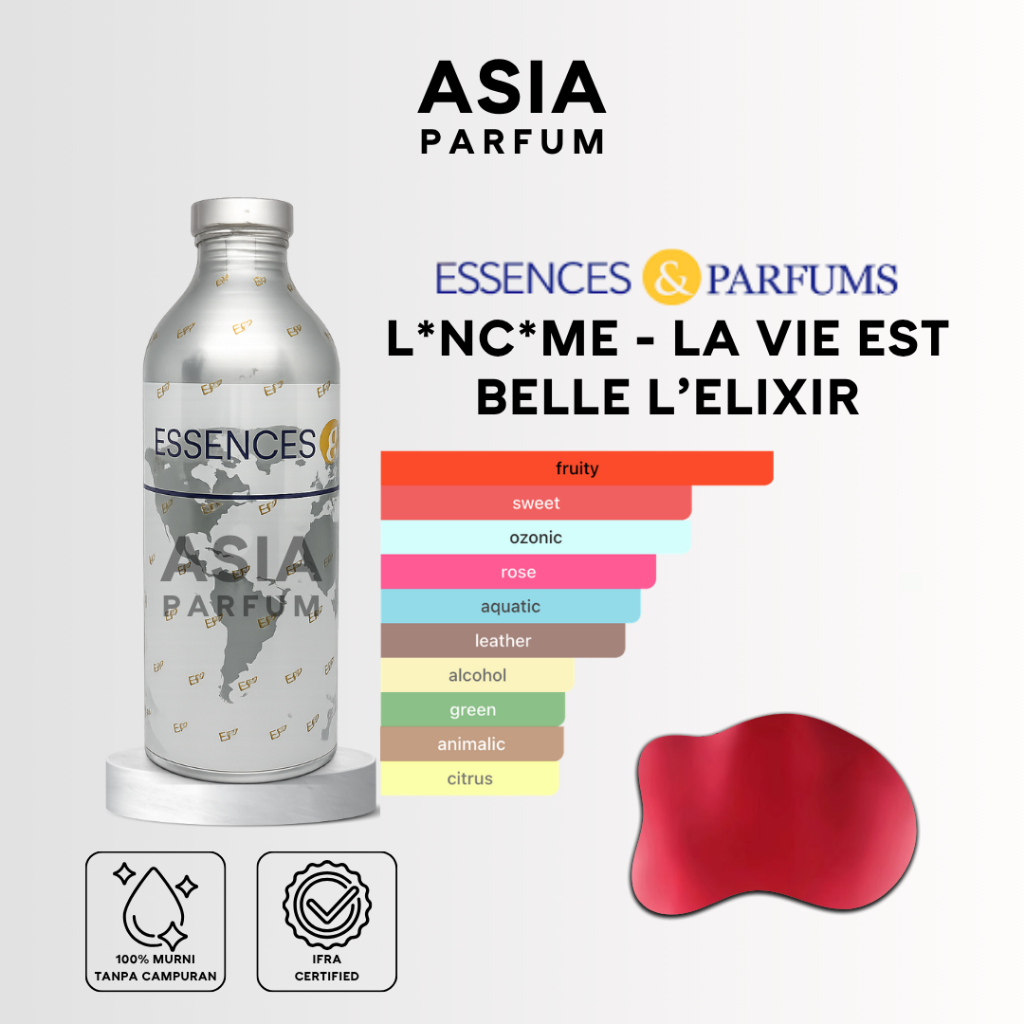 ESSENCES & PARFUMS ⁠LYDIE ELIXIR 99864 - BIBIT PARFUM LNCM BELLE ELIXIR - SEGEL & REPACK 100G