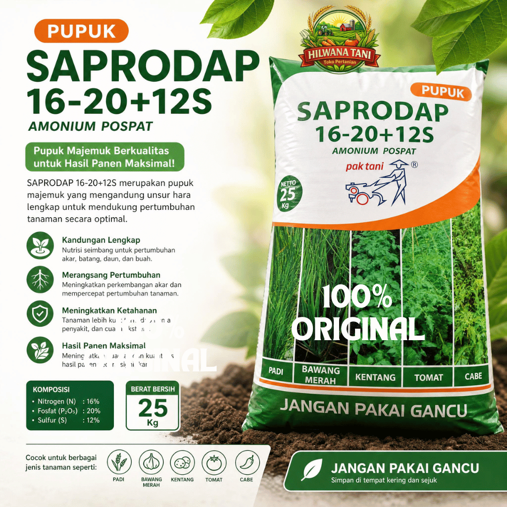 Pupuk Saprodap Pak Tani Kemasan Pabrik 25kg