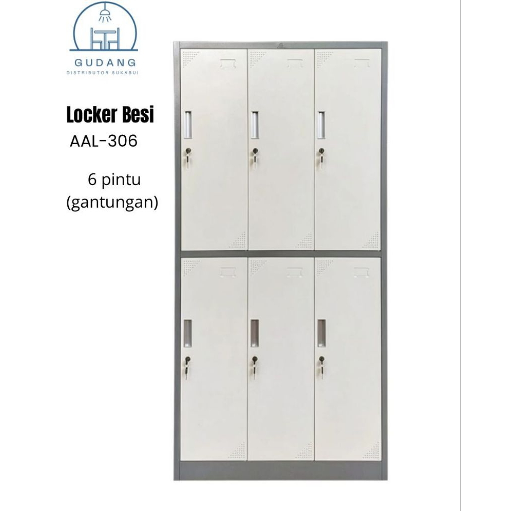 Locker besi 6 pintu AAL-306