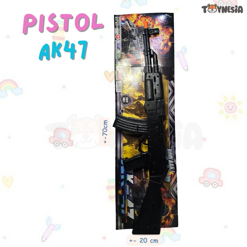 TOYNESIA IMAK47 Mainan Anak Pistol Ak47 Tembakan Bunyi