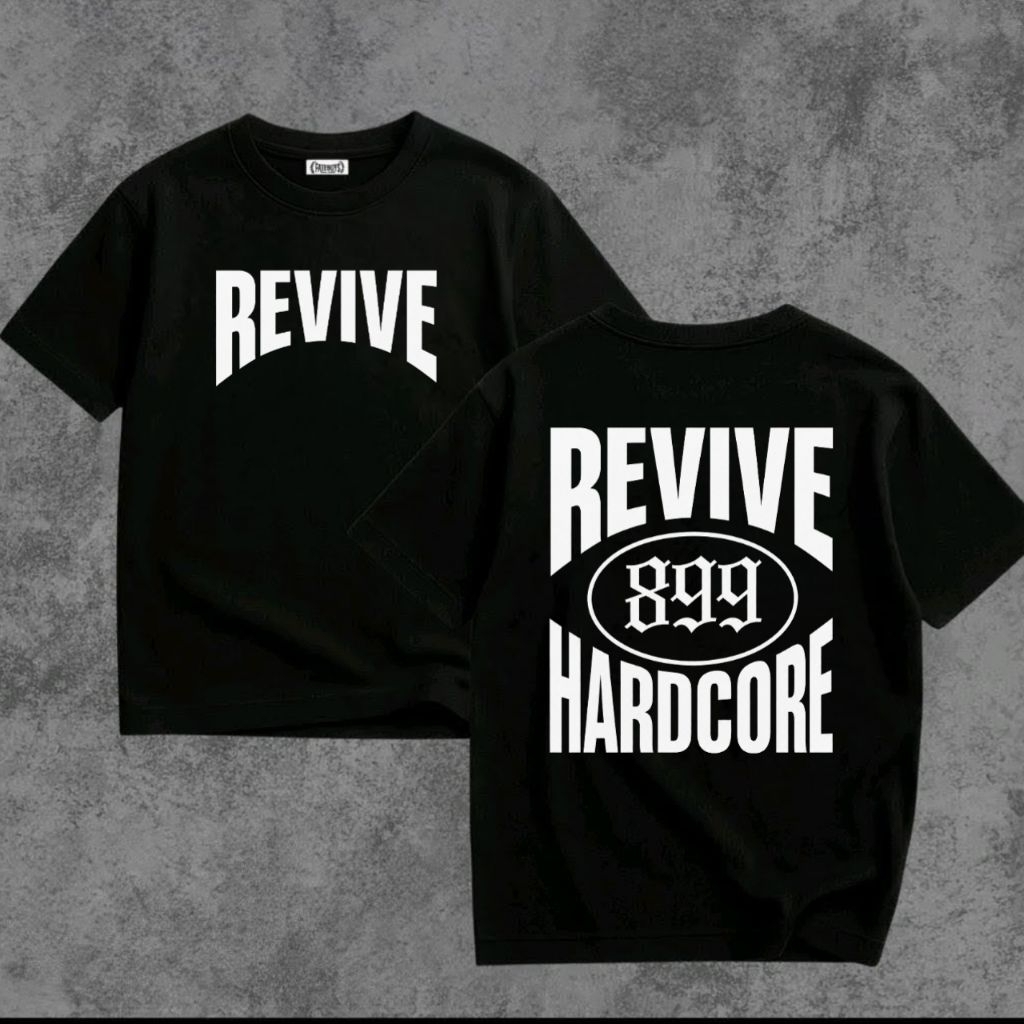 t-shirt premium REVIVE MCHC bahan premium cotton combed 24s unisex pria wanit