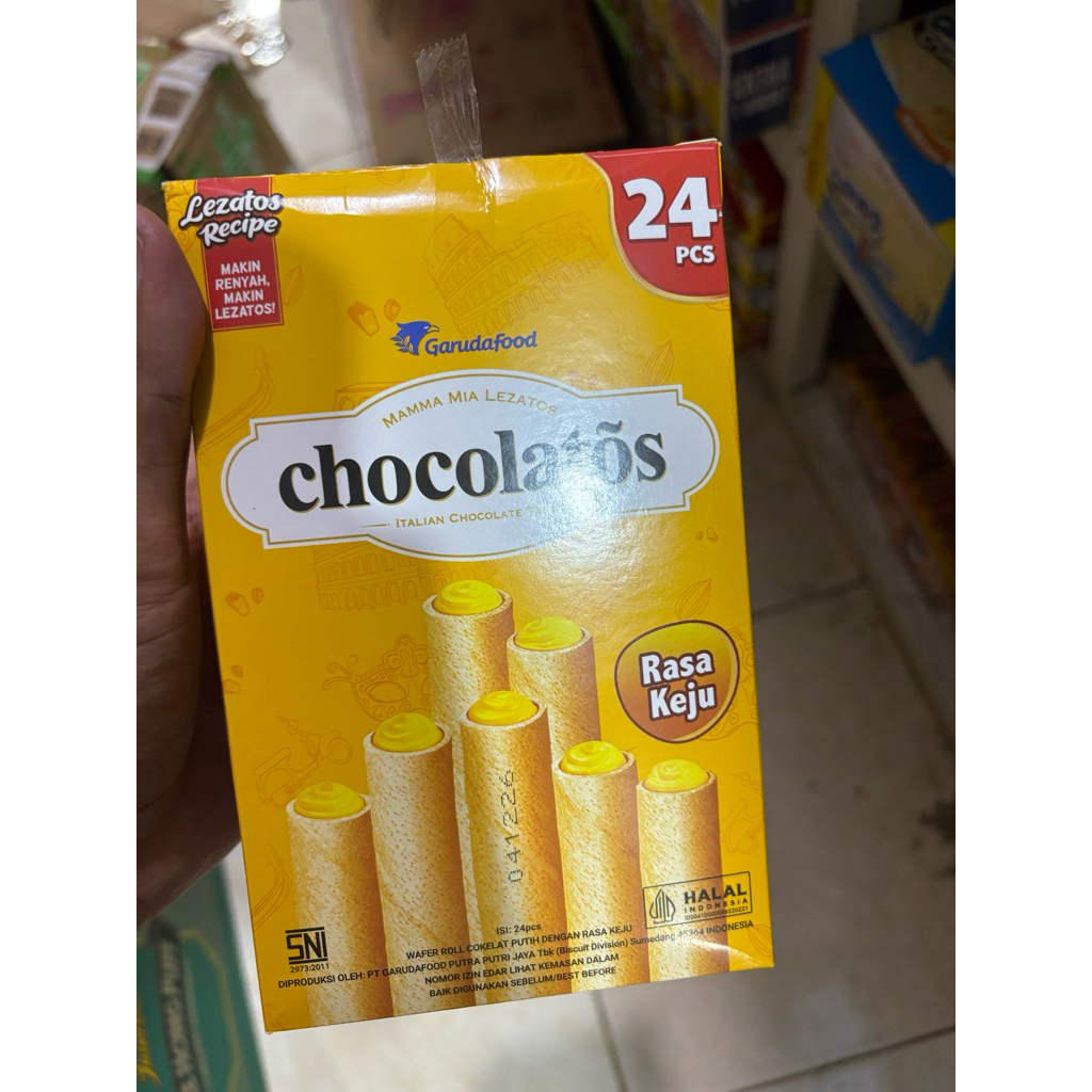 Chocolatos Wafer keju Camilan Praktis