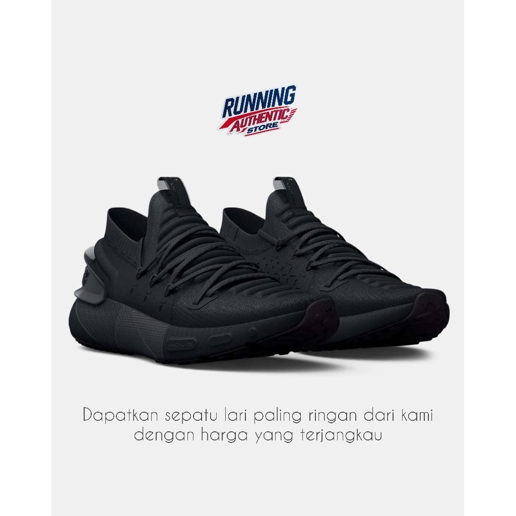 Sepatu Lari Hovr Phantom 3 Black/Black