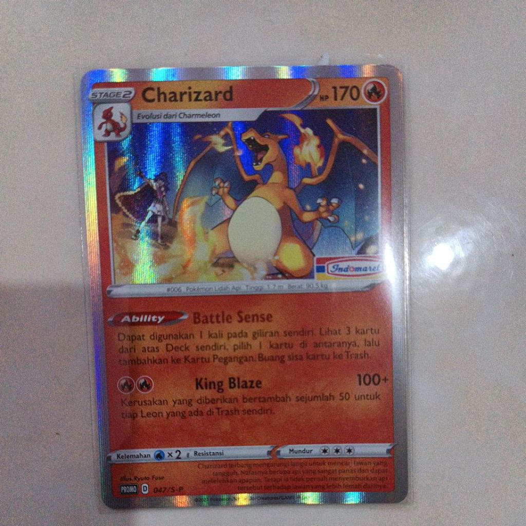 kartu pokemon Charizard promo Indomaret