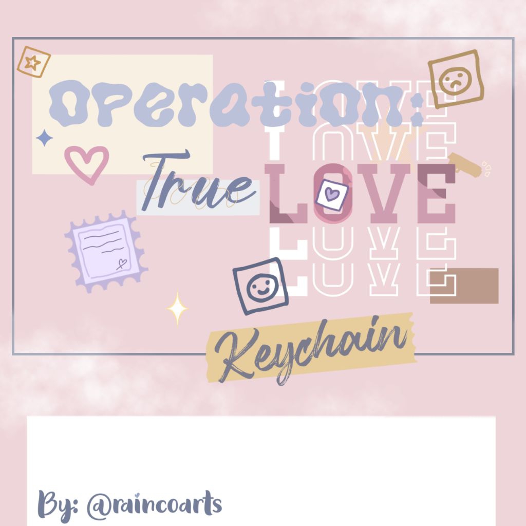 Operation True Love Keychain by: Raincoarts from webtoon "Operation True Love" Shim Soo-ae, Go Eunhy