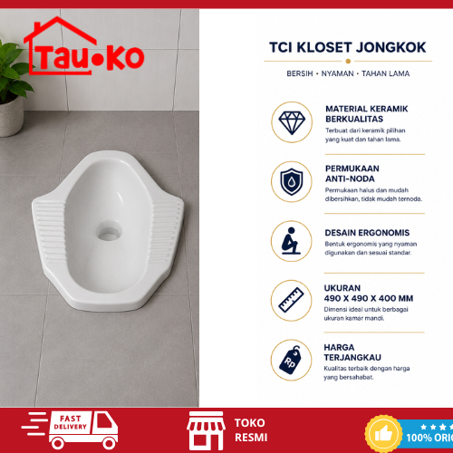 TCI WIN KLOSET JONGKOK CLOSET TOILET WC JONGKOK SQUAT KUAT AWET TAHAN LAMA