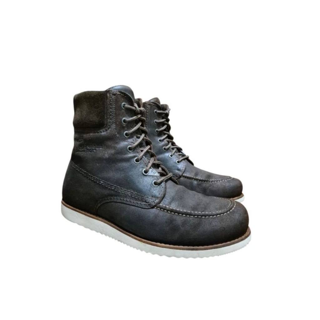Panama jack boot leather moc toe - roughout leather size 44 insole 285