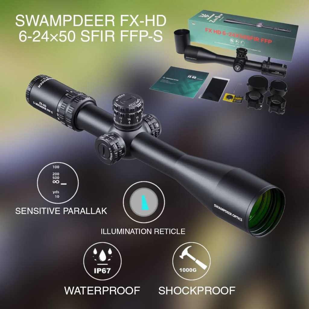 Swampdeer Fx Hd Zero Stop 6-24X50Sfir Ffp