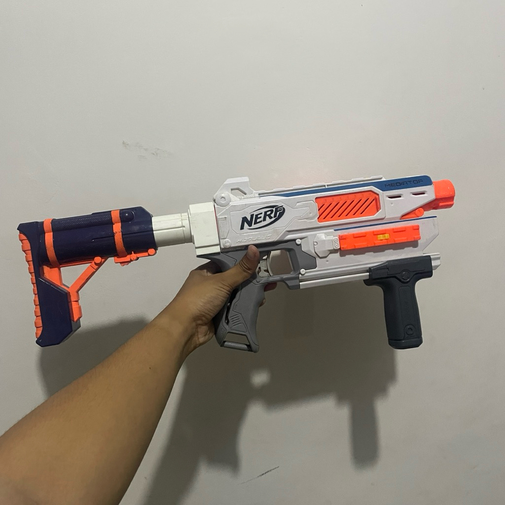 Nerf Modulus Mediator dan Stock Super Soaker