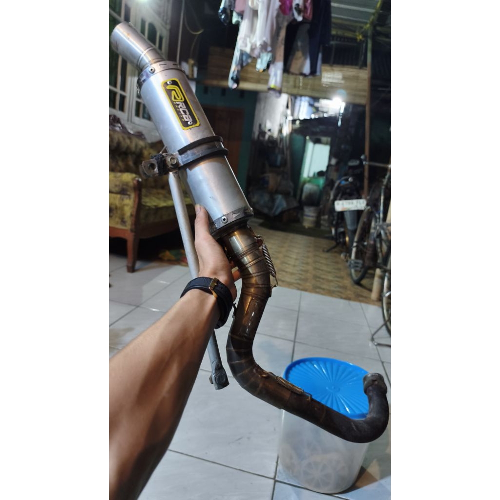 KNALPOT RCB ORIGINAL RCB untuk MIO 200CC & SELEMBAR BEBAS