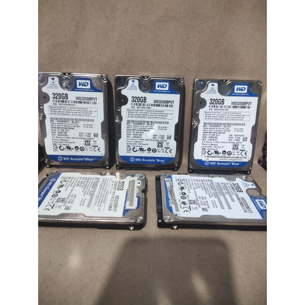 hardisk laptop 320gb wd blue