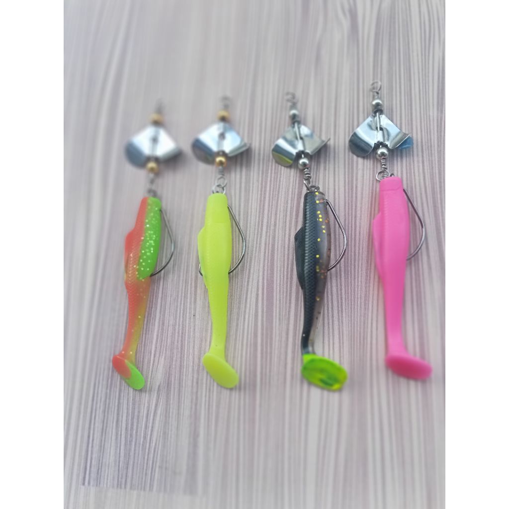 soft lure propeller ukuran 8cm