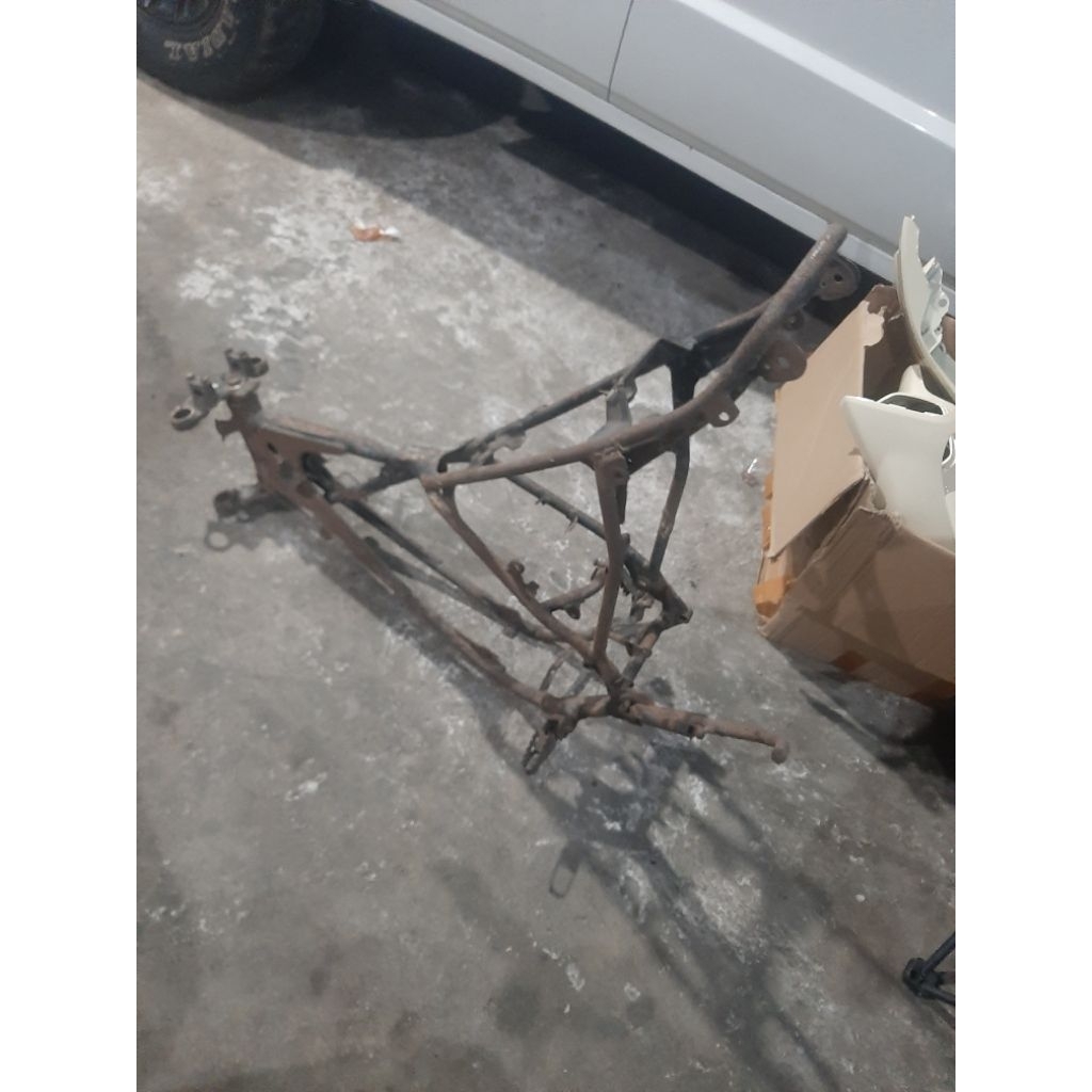 rangka frame yamaha DT100 set segitiga