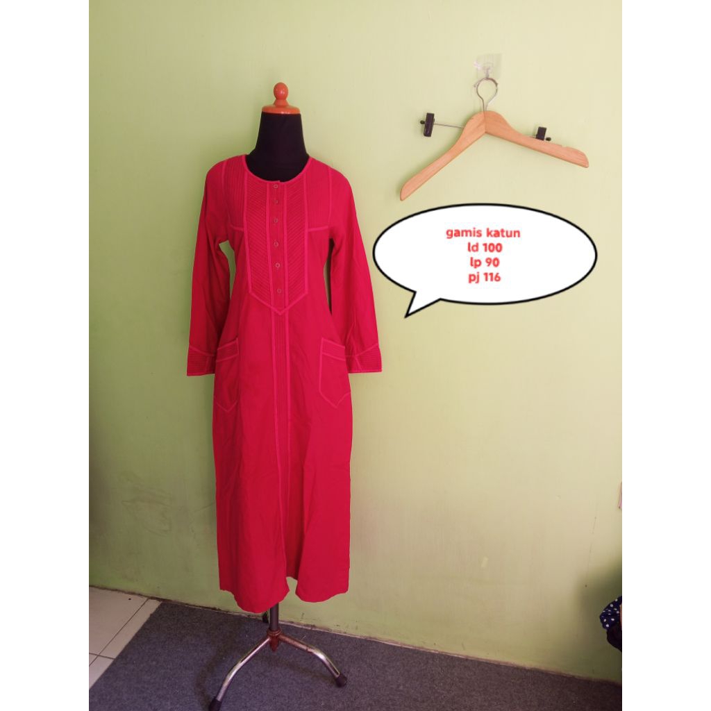 preloved gamis pink fanta