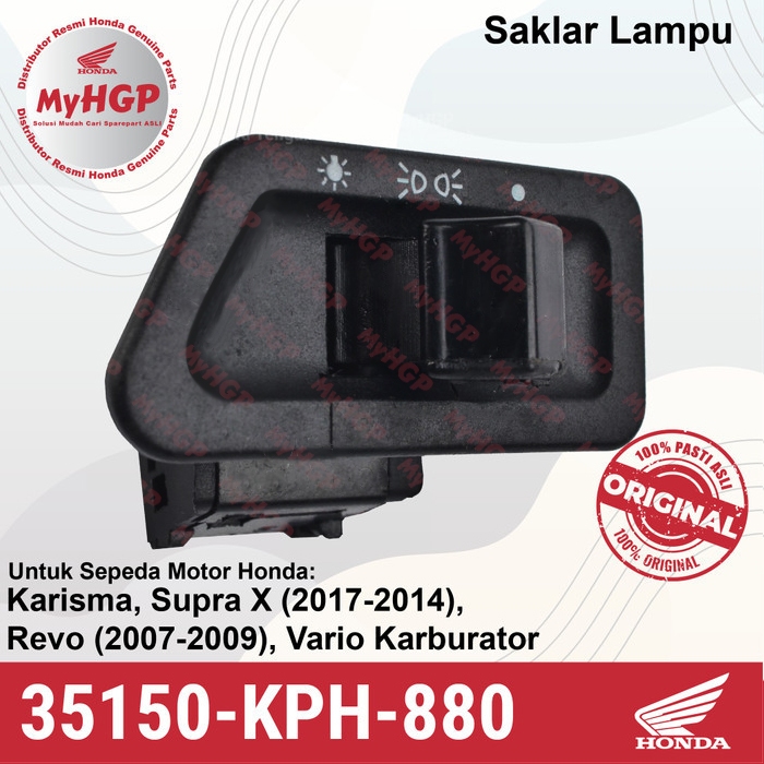 35150KPH880 Saklar Lampu Karisma Vario karb Supra X Revo 35150-KPH-880