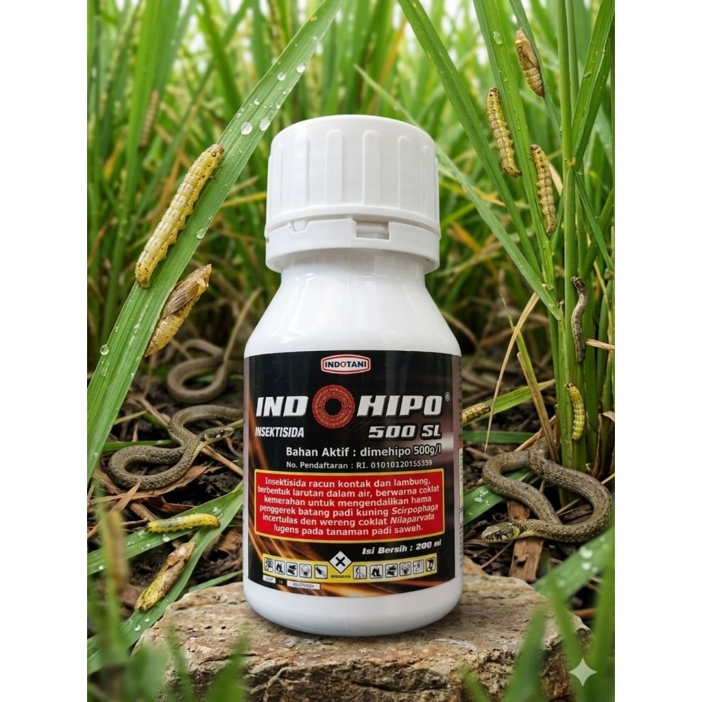 INDOHIPO 500 SL 100 ML penggerek padi,wereng,wereng coklat,sundep,beluk