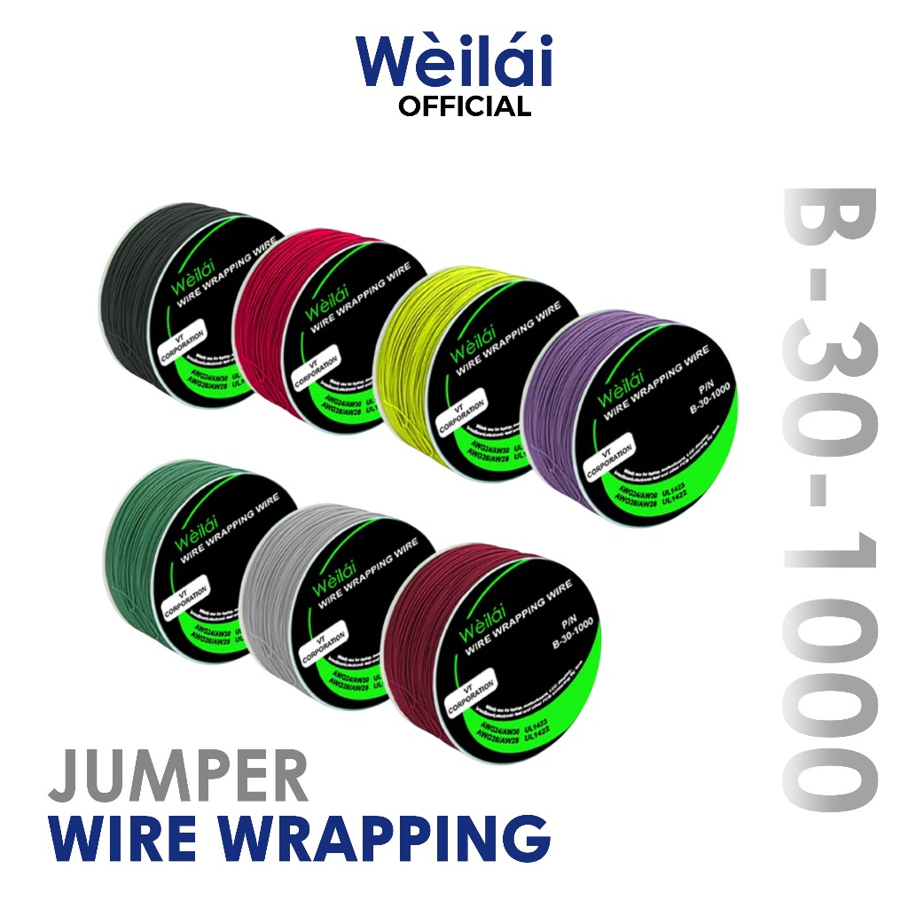 Weilai B-30-1000 Wire Wrapping Kawat Jumper Kabel PCB Breadboard Wrapping Original