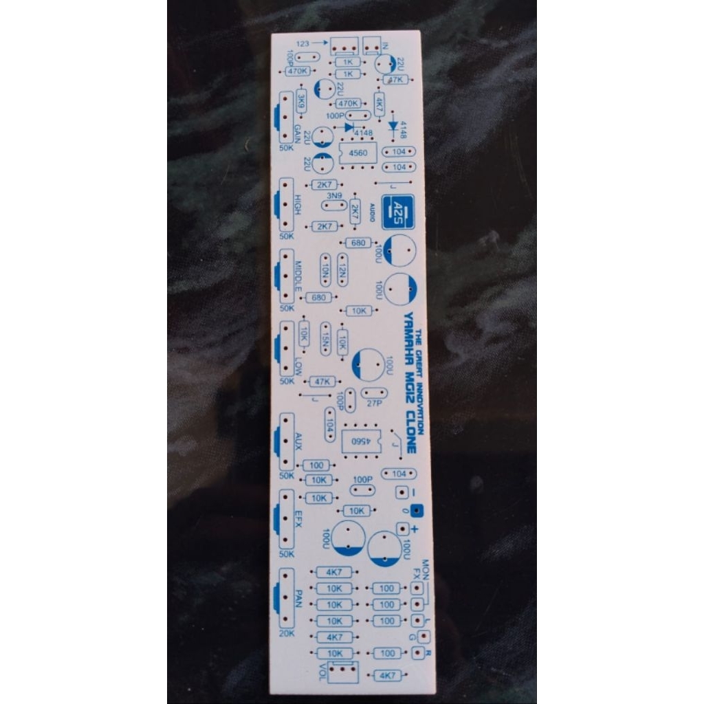 PCB Mixer 7 Potensio Clone YAMAHA MG12 Tipe SH-997