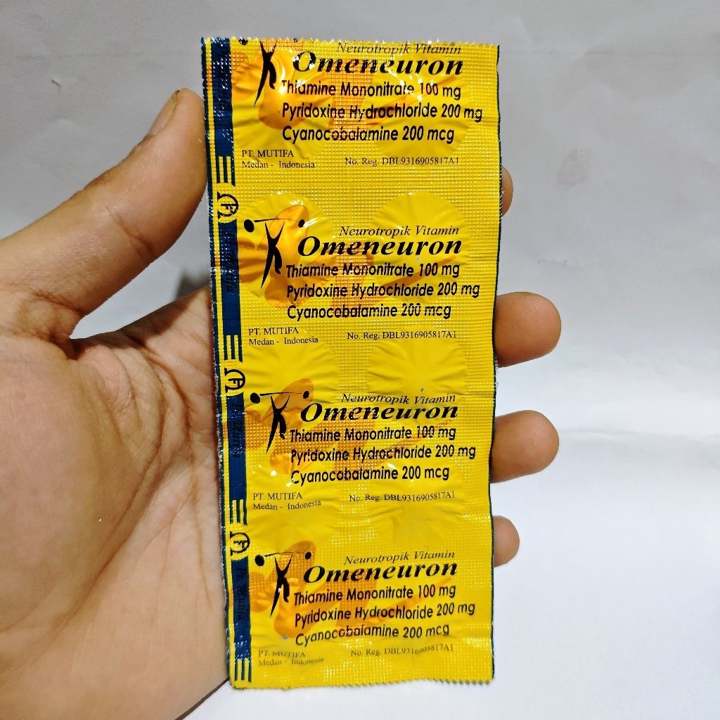 Omeneuron Vitamin Saraf B1 B6 B12 Original | Untuk Kesemutan Kebas Pegal Linu & Kesehatan Saraf