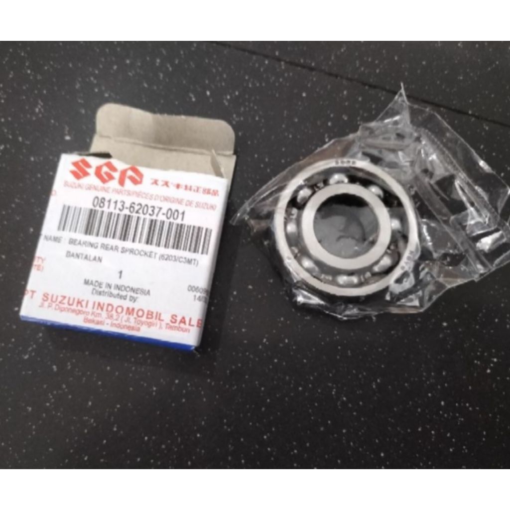 bearing nap gir satria 2 tak hiu lumba ukuran 6203 original sgp