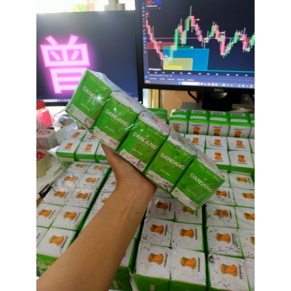 Teh Dandang Hijau 40gr (1 Slop 10 Bungkus)