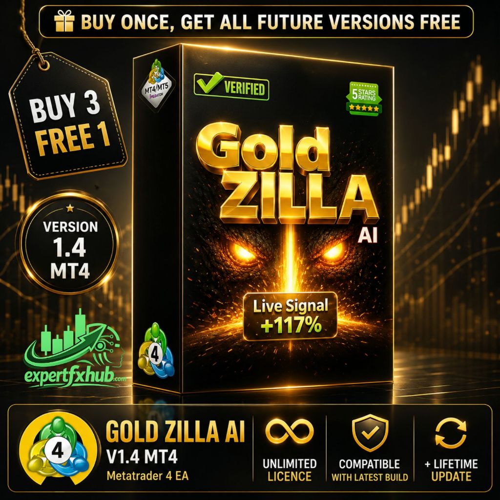 v1.4 Gold Zilla EA Metatrader 4 Expert Advisor, scalping trading bot unlimited licence and free life