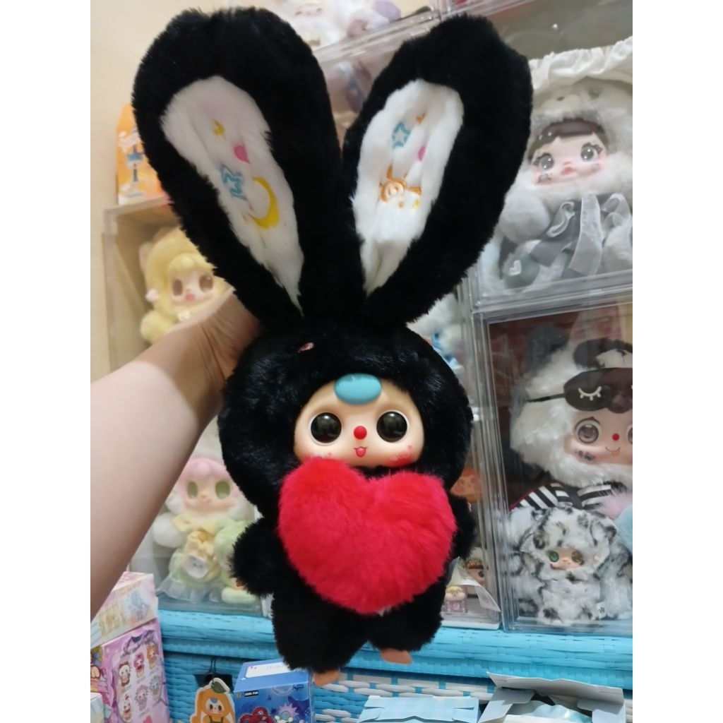 tunik gambar baby three libun V3 hitam