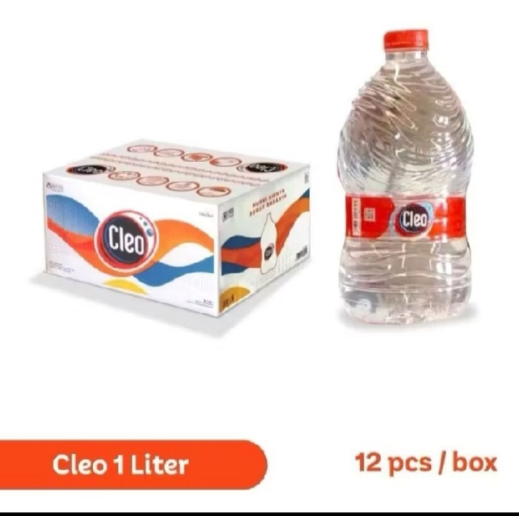 Air Minum Botol Cleo 1 Liter 12 Pcs Praktis. Maks 2 dus