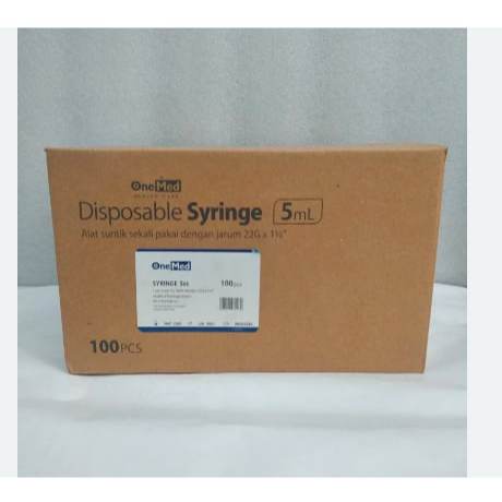 Spuit Onemed 5cc - Alat Suntikan per Box 100pcs