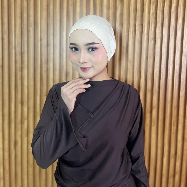 NOURAA - INNER HIJAB TALI BANDANA TURKI POLOS TALI