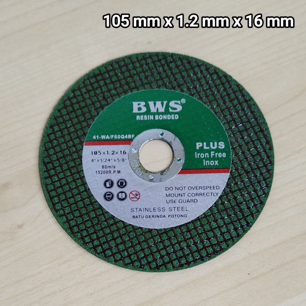 BWS Batu Gerenda Potong Stainless Steel 4" x 1.2 mm