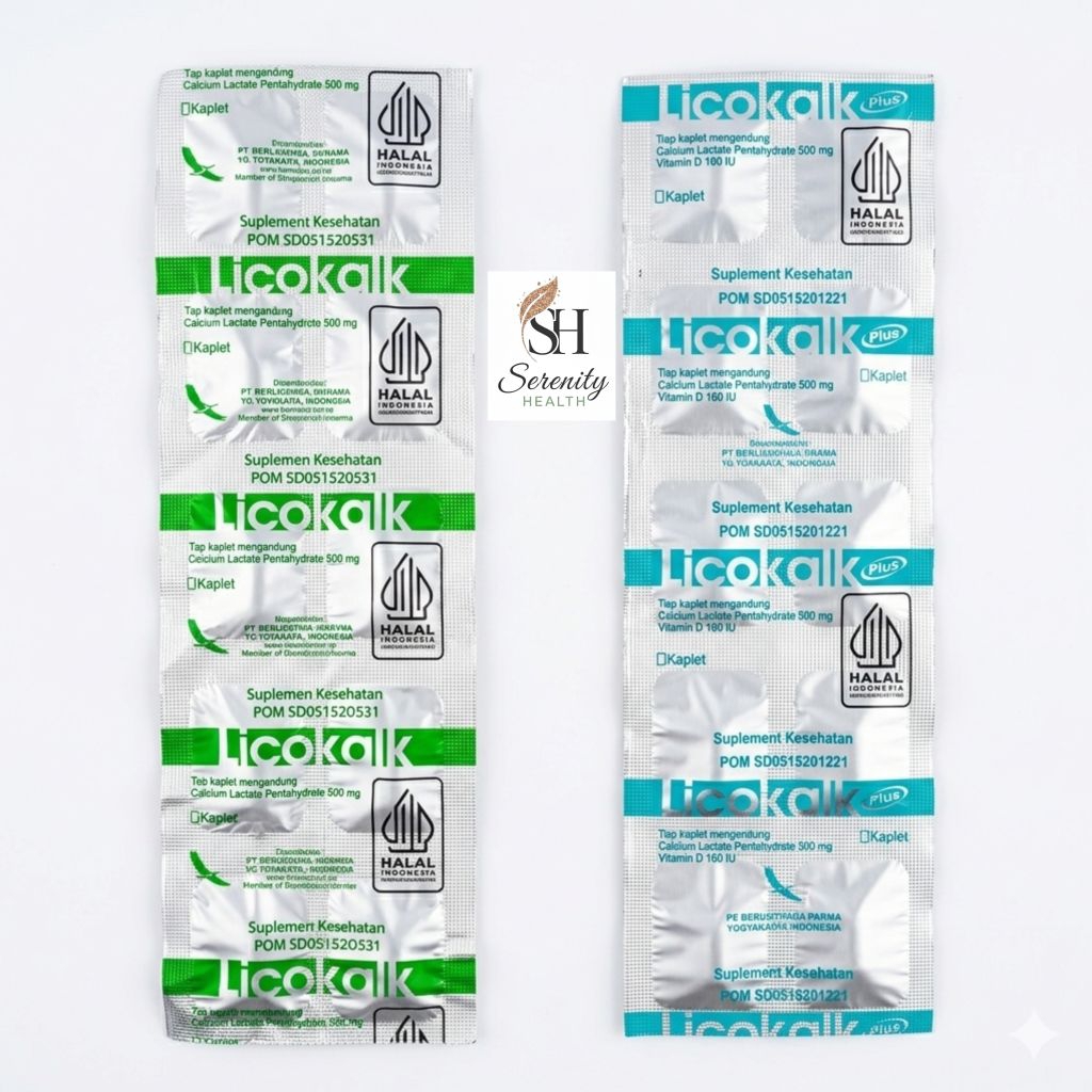 Licokalk Licokalk Plus Strip isi 10 Tablet