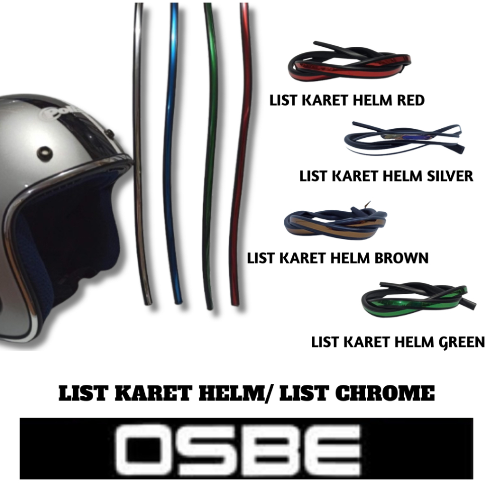 LIST KARET HELM 96CM / LIST CHROME / LIST UNIVERSAL