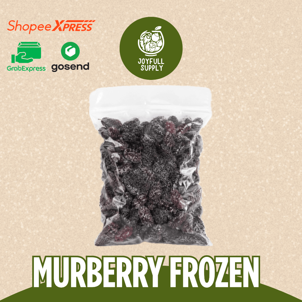 Mulberry Frozen 1 KG / Murbei Frozen 1 KG / Buah Frozen / Joyfull Supply