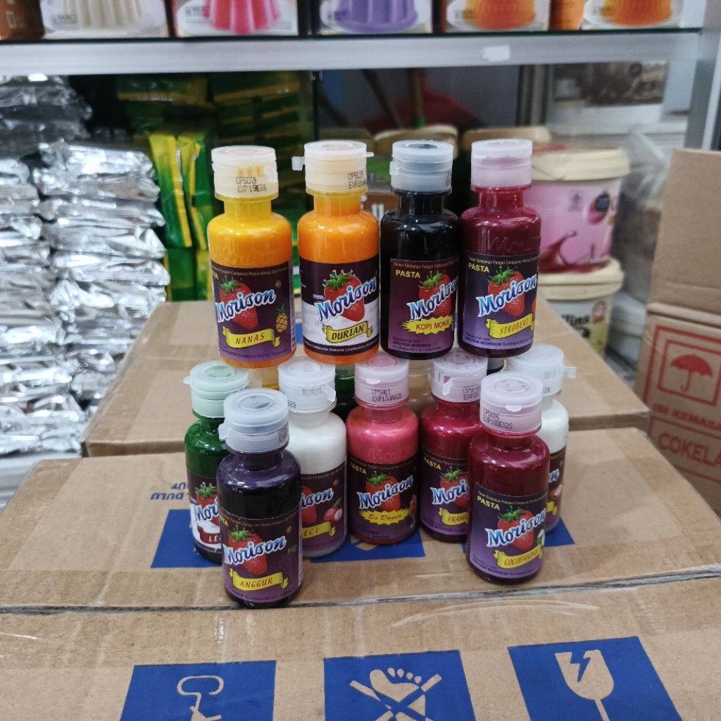 Perisa Makanan Morison 50ml - Aroma, Warna, Rasa Khas