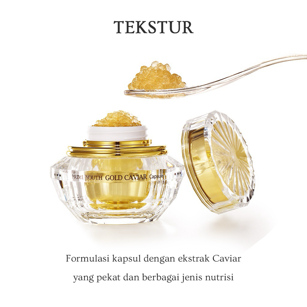 HOLIKA HOLIKA PRIME YOUTH GOLD CAVIAR CAPSULE | ESSENCE EMAS 24K