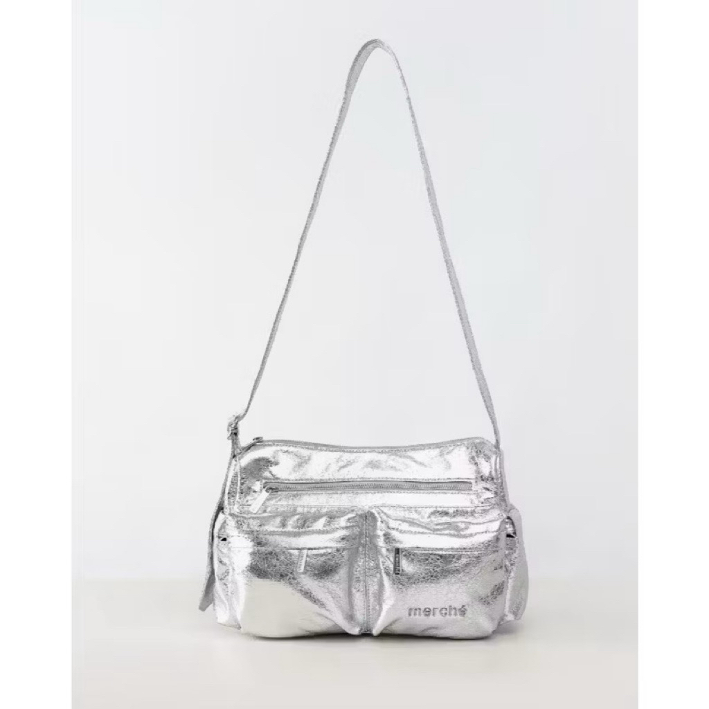 MERCHE BAG - SLINGBAG CROSSBODY TAS WANITA SILVER