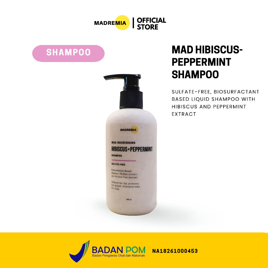 Madremia Mad Hibiscus-Peppermint Shampoo (Sulfate-Free)