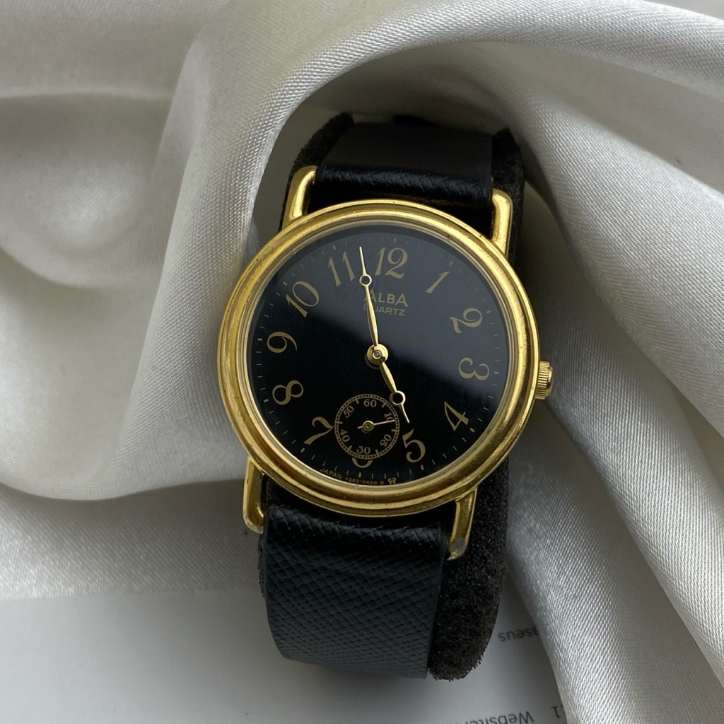 jam tangan alba  second pria original Sub Secondl
