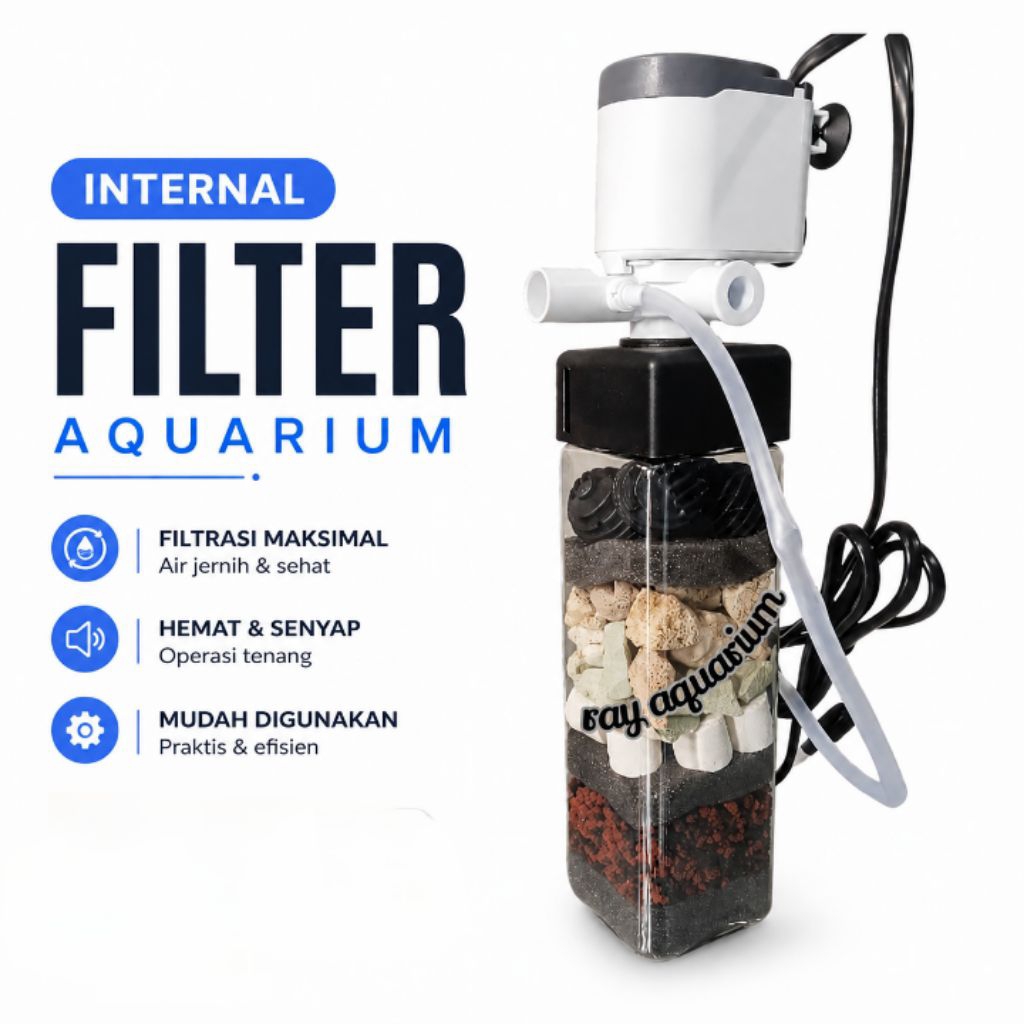 Internal Filter Aquarium Pompa Celup PH 1200