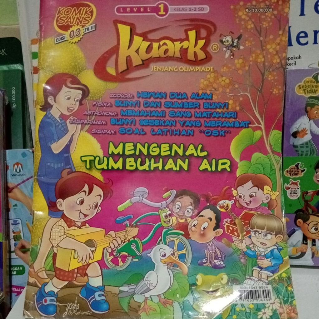 Preloved Buku Kuark level 1 (kelas 1-2 SD) untuk Olimpiade Sains anak
