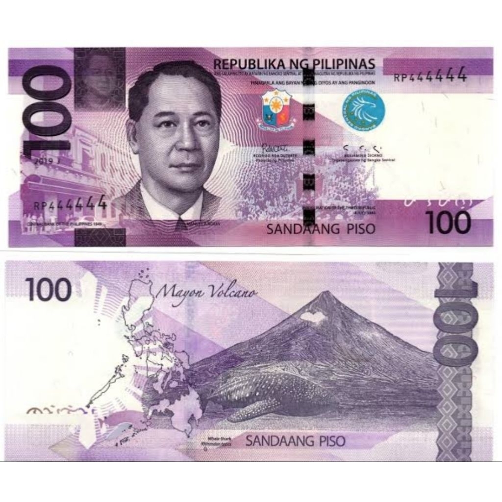 Mancanegara Uang Filipina 100peso VF untuk Mahar dan Numismatik
