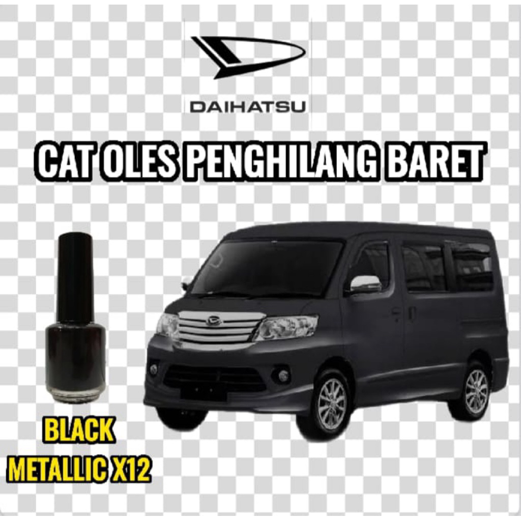 Cat Oles Penghilang Baret Mobil Daihatsu Terios Xenia Luxio Hitam Glosy Midnight Black/Black Metalli