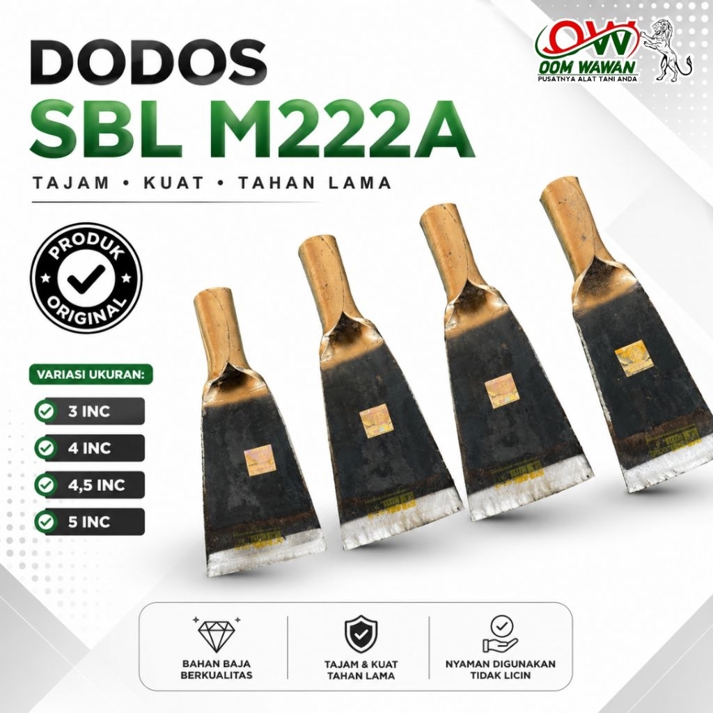 Dodos sawit Merek SBL original ukuran bervariasi